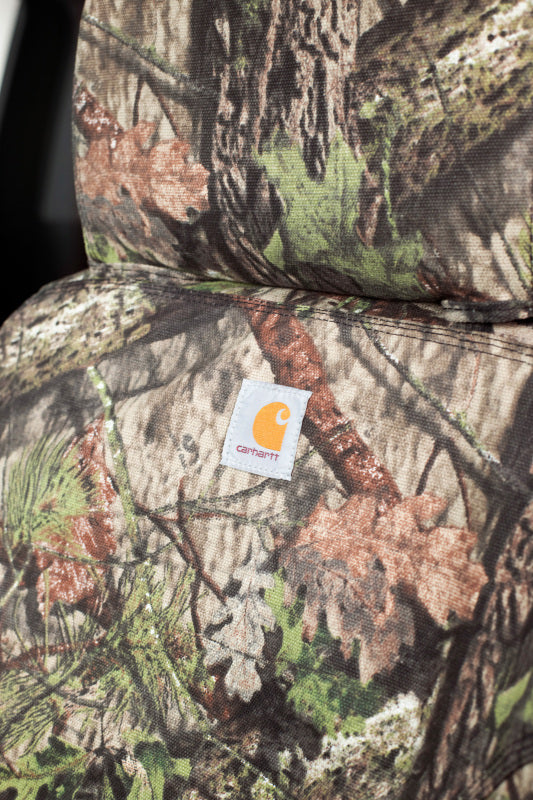 Covercraft 19-24 Chevrolet Silverado Carhartt Camo SeatSaver Front Row Seat Covers - Mossy Oak - SSC2533CAMB - view 2