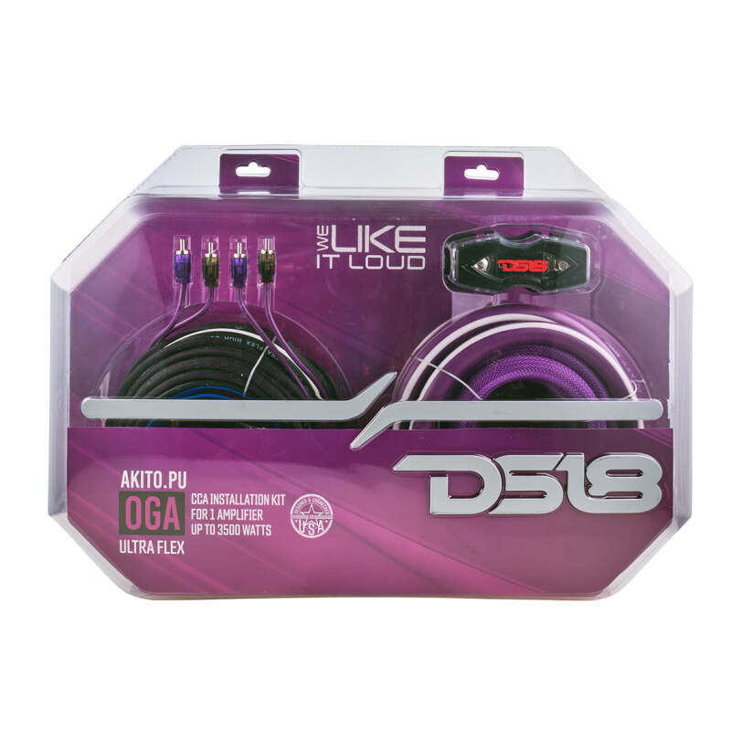 DS18 0-Gauge Amplifier Installation Kit - Advance - Purple - AKIT0.PU - view 4