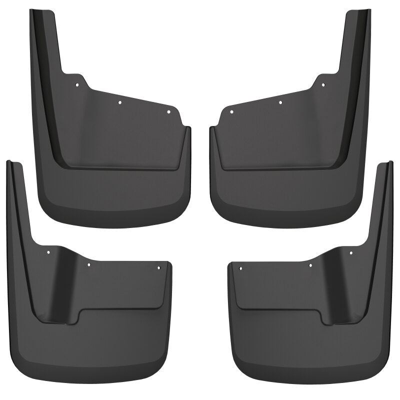 Husky Liners Custom-Molded Mud Guards - 20-23 GMC Sierra 2500/3500 HD (Excl. Dually) Front & Rear Mud Guards - Black