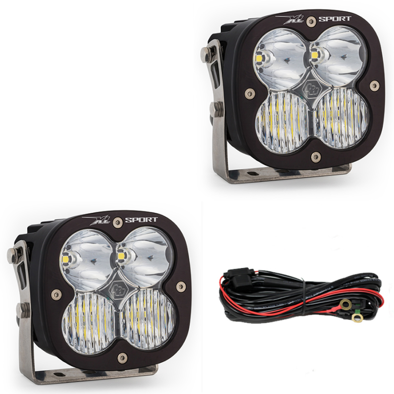 Baja Designs LED Light Kits - Jeep Wrangler & Gladiator - Jeep JL/JT Rubicon Steel Bumper LED Light Kit XL Sport (part 447667)