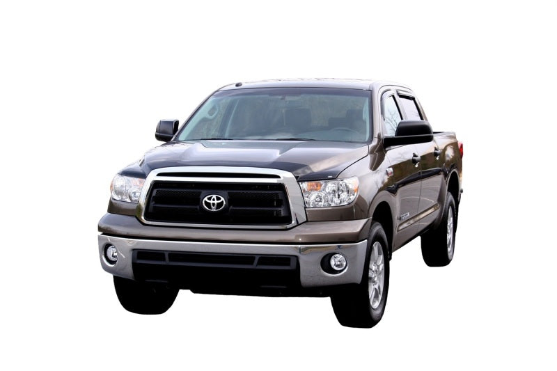 AVS Ventvisor In-Channel Front & Rear Window Deflectors 4pc for 2007-2018 Toyota Tundra Crewmax - Smoke - view 3
