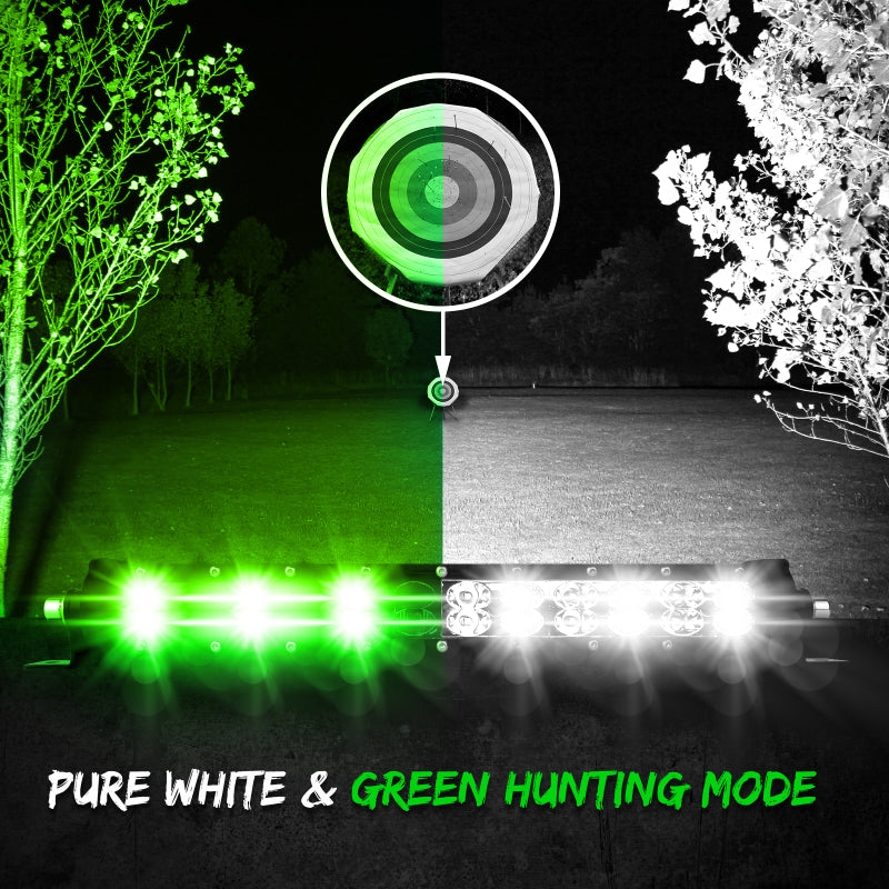 XKGLOW RGBW Light Bar High Power Offroad Work/Hunting Light w/ Bluetooth Controller 14in - XK-BAR-14 - view 2