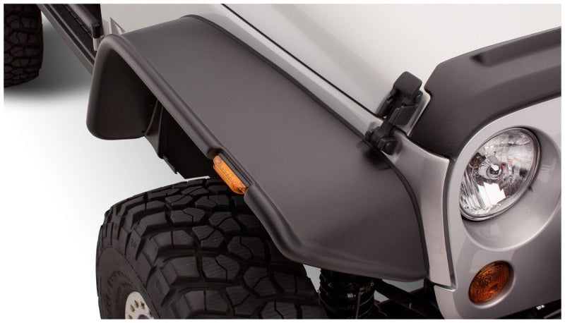 Bushwacker Flat Style Flares 2pc | 2007-2018 Jeep Wrangler
