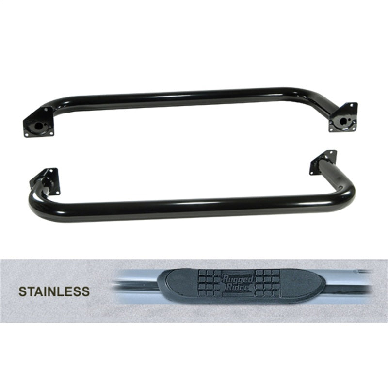 Rugged Ridge Side Steps | 1987-1995 Jeep Wrangler YJ 2