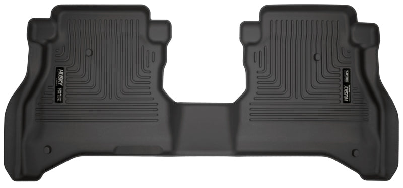 Husky Liners WeatherBeater Floor Liners - Jeep Wrangler & Gladiator - 20-21 Jeep Gladiator Crew Cab WeatherBeater 2nd Seat Black Floor Liners (part 14881)