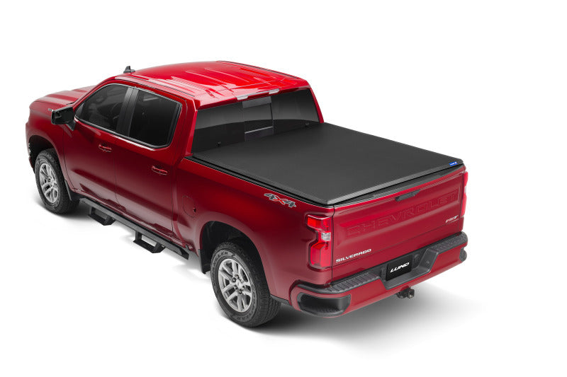 Lund 5.5ft. Bed Genesis Tri-Fold Tonneau Cover for 2007-2013 Chevy Silverado 1500 - Black - view 2