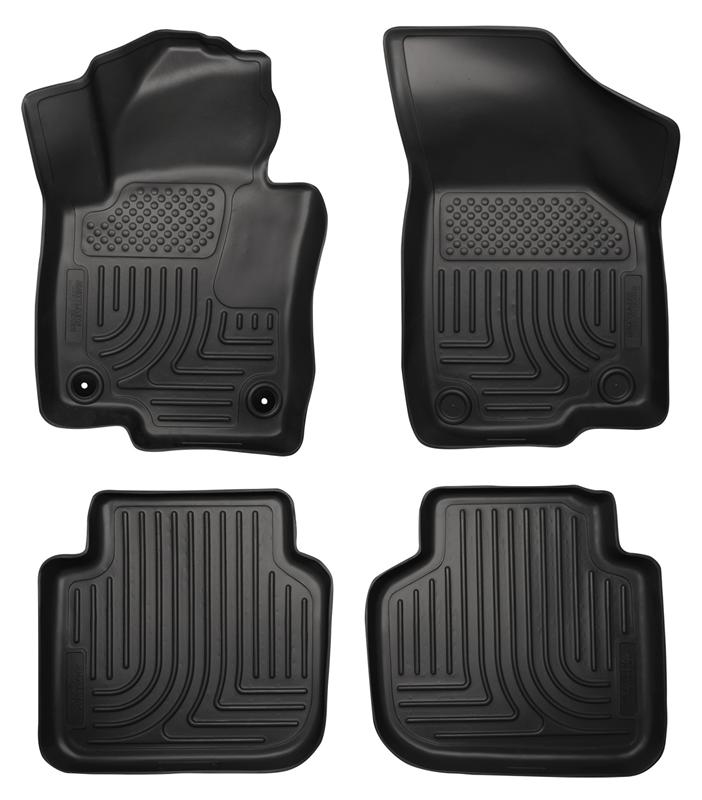 Husky Liners WeatherBeater Floor Liners - Volkswagen & Audi - 2012 Volkswagen Passat WeatherBeater Combo Black Floor Liners (part 98681)