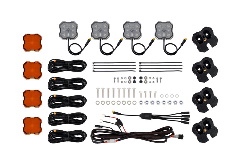 Diode Dynamics Roof Rack Scene Light Dual Color - Red/White - Kit - DD8910