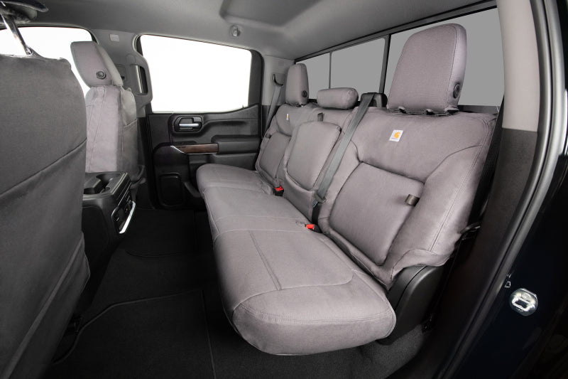 Covercraft 19-24 Chevy Silverado Carhartt PrecisionFit Custom Front Row Seat Covers - Gravel - GTC4284ABCAGY - view 2