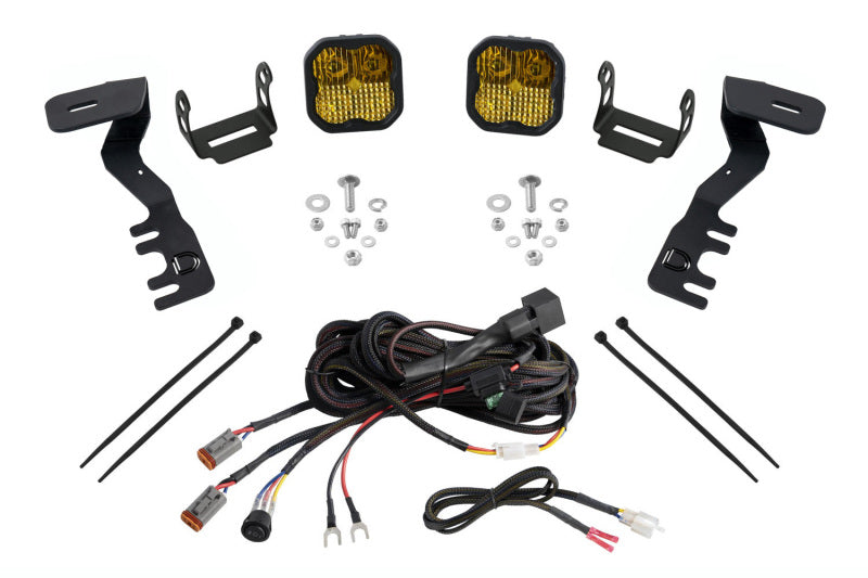 Diode Dynamics 2024+ Toyota Tacoma SS3 LED Ditch Light Kit- Pro Yellow Combo - DD7941