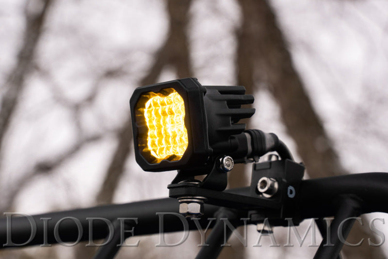 Diode Dynamics Stage Series C1 LED Pod Sport - Yellow Wide Standard ABL (Pair) - DD6443P - view 3