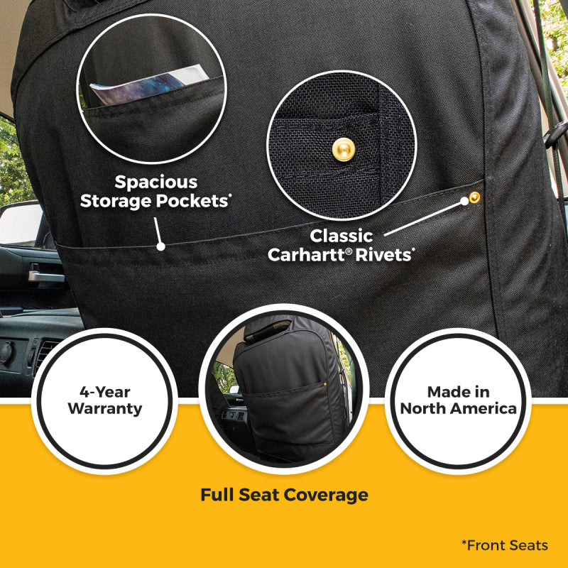 Covercraft 26 Jeep Wrangler Front Buckets El Carhartt Super Dux SeatSaver Custom Front Row Seat Cover - SSC2654COBK - view 4