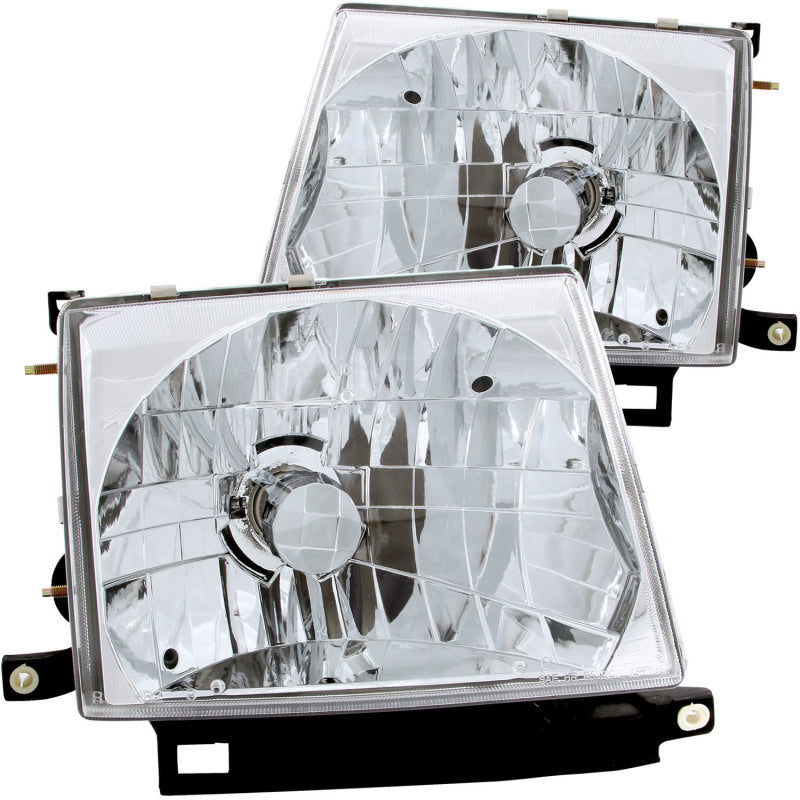 ANZO Crystal Headlights, Chrome - 1997-2000 Toyota Tacoma - ANZO part 121132