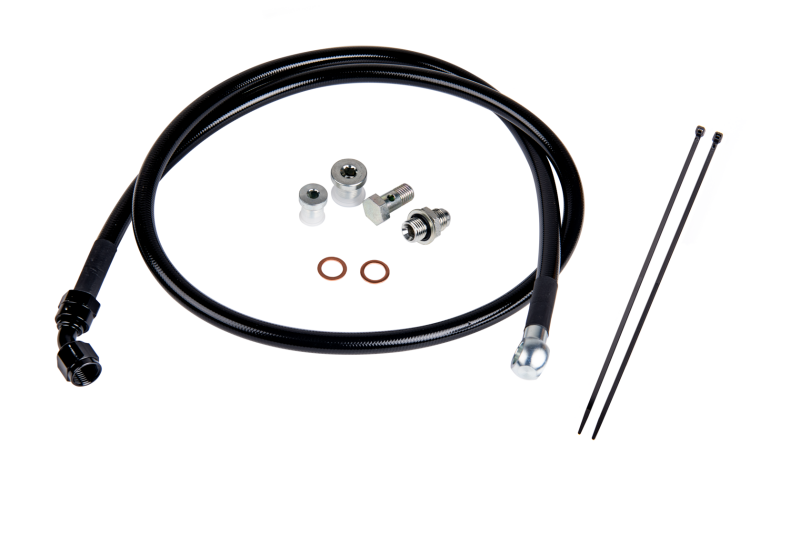 Fleece Performance Remote Turbo Oil Feed Line Kit - 2001-2016 Chevy/GMC 2500HD/3500 6.6L Duramax - Fleece part FPE-DTFL-0116