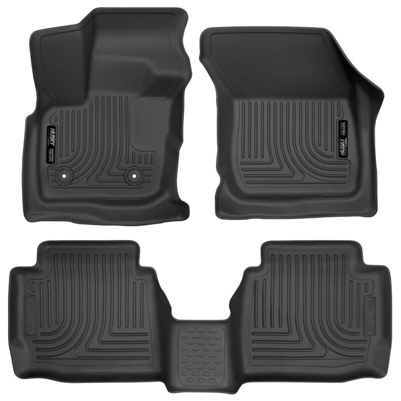 Husky Liners WeatherBeater Floor Liners - Ford & Lincoln - 17 Ford Fusion / 17 Lincoln MKZ Black Front and 2nd Row Floor Liners (part 98791)