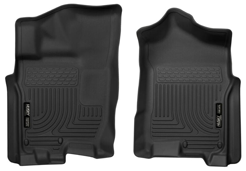 Husky Liners X-act Contour Floor Liners - Nissan & Infiniti - 17-24 Nissan Titan Crew Cab/16-24 Titan XD Crew Cab X-Act Front Floor Liner Set Black (part 55451)