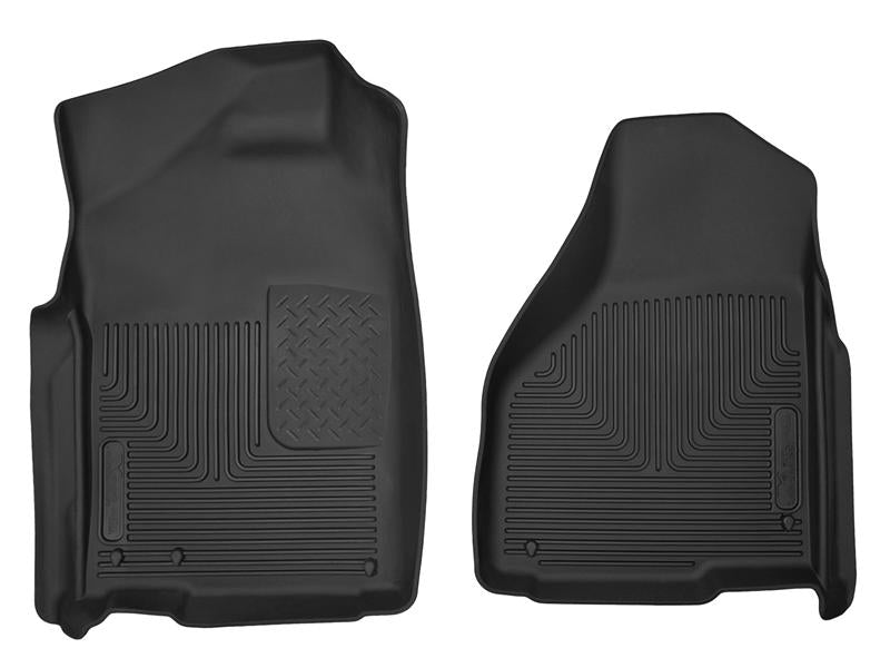 Husky Liners X-act Contour Floor Liners - Jeep, Dodge, Ram & Chrysler - 09-14 Dodge Ram/Ram Quad Cab X-Act Contour Black Front Floor Liners (part 53521)