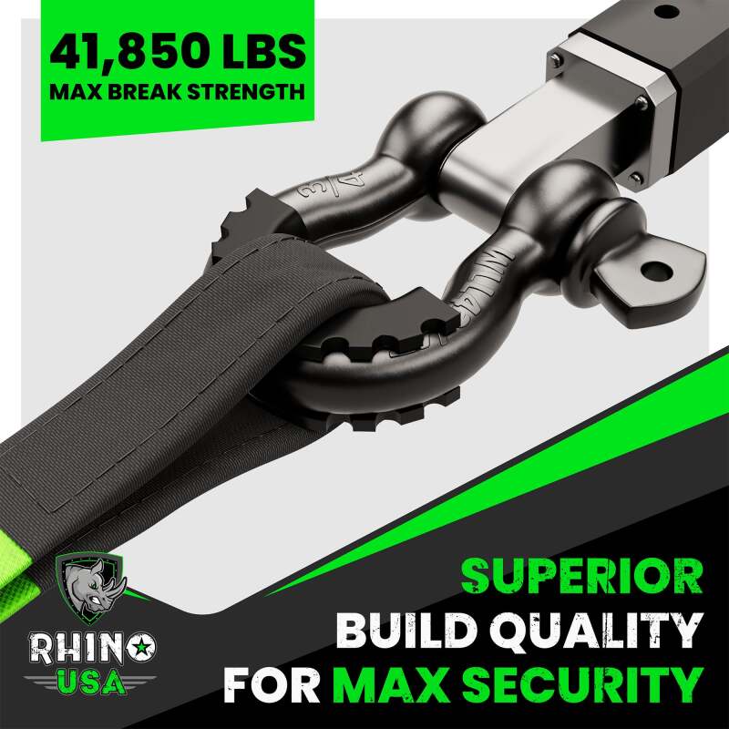 Rhino USA 3/4In D-Ring Shackle Set (2-Pack)(Green) - RNO-GRN-SHACKLES - view 3