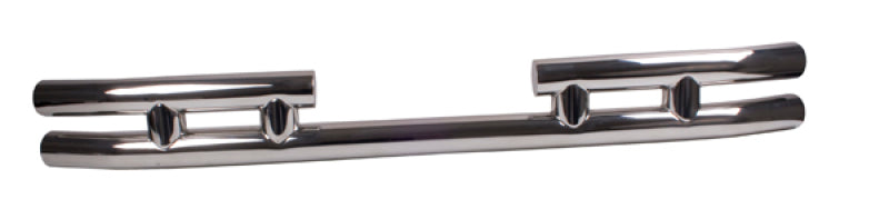 Rugged Ridge 3-In Double Tube Rear Bumper Stainless for 1987-2006 Jeep Wrangler - view 2
