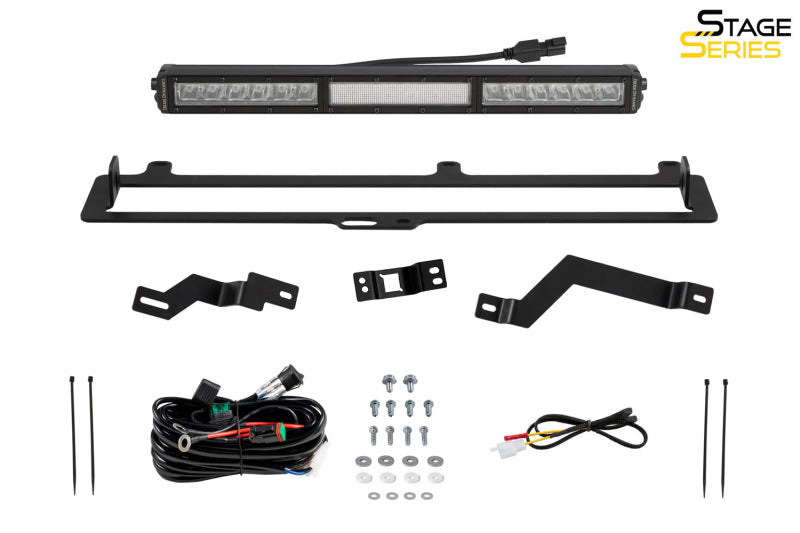 Diode Dynamics 2022+ Toyota Tundra TRD Pro Grille Light Bar Kit - Amber Combo - DD7416 - view 6