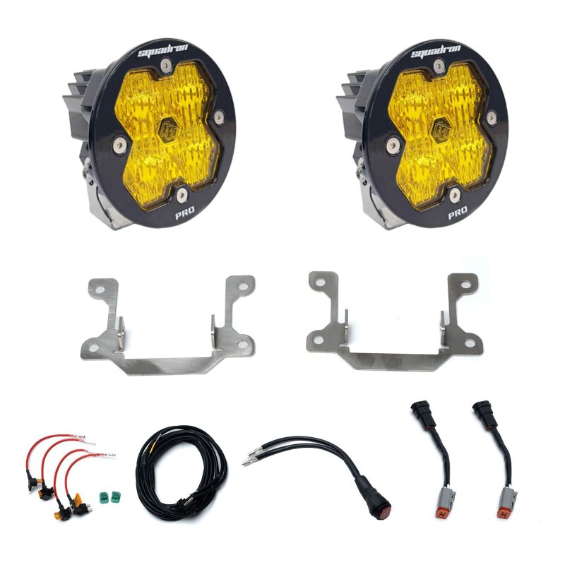 Baja Designs LED Light Kits - Ford Fiesta ST & Focus ST - 14-17 Ford Fiesta ST / 13-17 Focus ST Squadron-R Pro 2.0 Fog Pkt Kit (WC) - Baja Amber (part 440060)