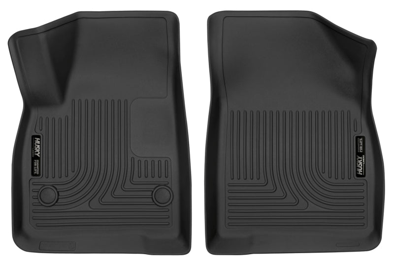 Husky Liners X-act Contour Floor Liners - Chevy, GMC, Buick & Cadillac - 17-23 Cadillac XT5/17-23 GMC Acadia 2nd Row Bench X-Act Contour Black Front Floor Liner (part 52251)