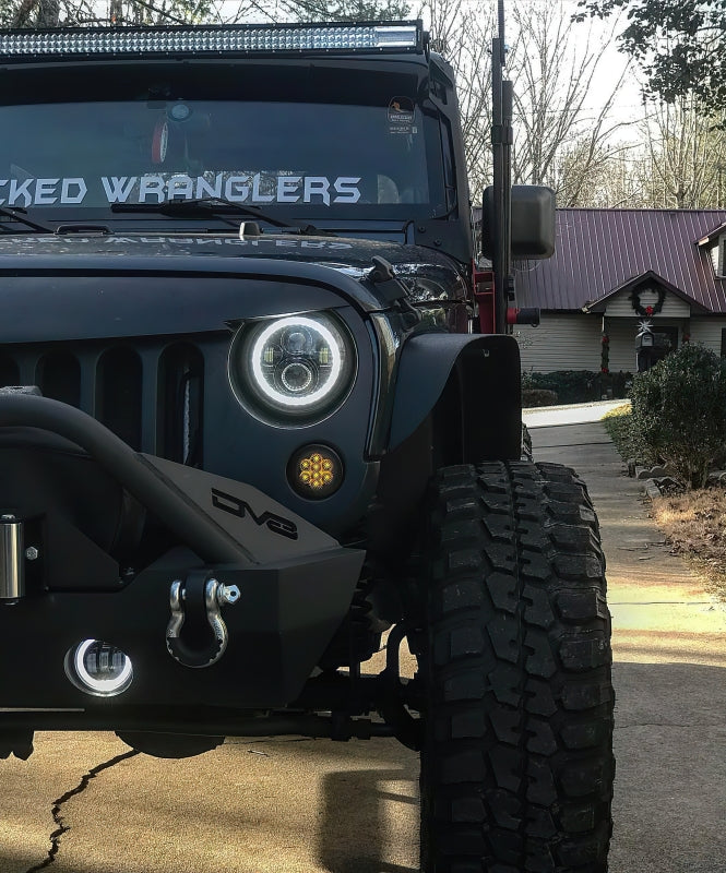 ORACLE Lighting 7in High Powered LED Headlights - Black Bezel - ColorSHIFT No Controller - 5769-334 - view 6