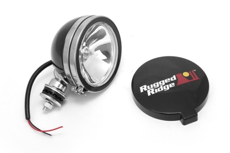 Rugged Ridge 6in Halogen Light Black Steel Housing - Universal Fit - view 2
