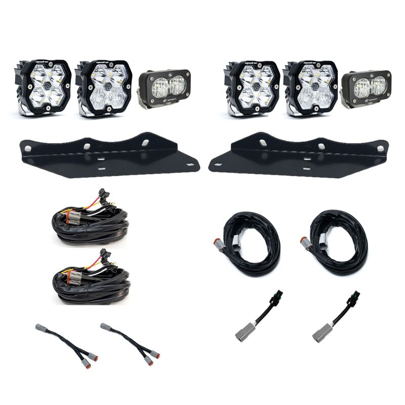 Baja Designs LED Light Kits - 2017-2020 Ford Raptor Squadron Sport 2.0/S2 Fog Pocket Kit (Multi Patterns) Clear - part 440064