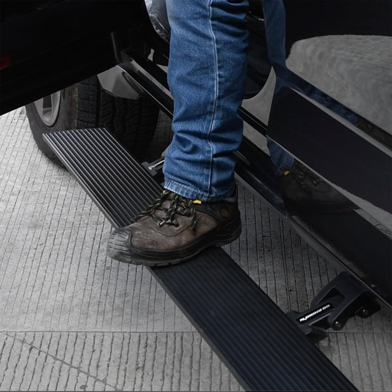 Go Rhino VoltStep Electric Running Boards, Textured Black - 2022-2024 Toyota Tundra CrewMax - Go Rhino part 20444587PC