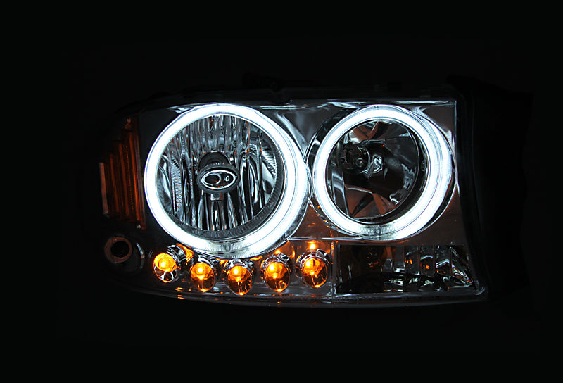 ANZO Crystal Halo Headlights, Black - 1997-2004 Dodge Dakota, 1998-2003 Dodge Durango - ANZO part 111194 view 3