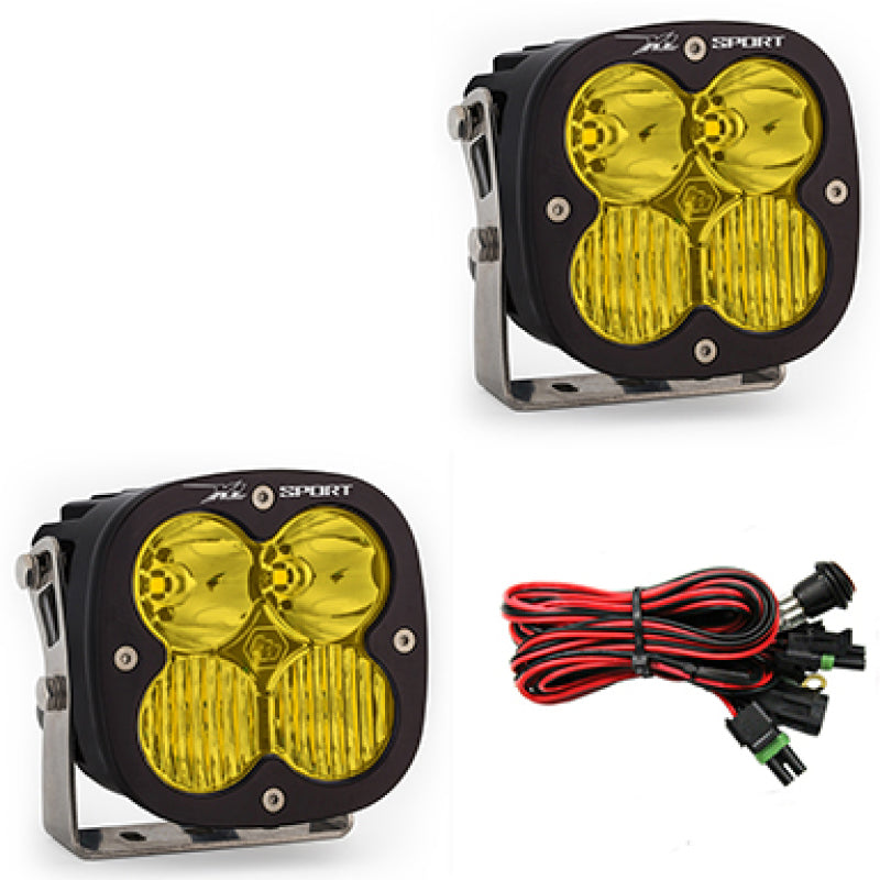 Baja Designs XL Pro, XL Sport & XL80 LED Light Pods - XL Sport Series Driving Combo Pattern Pair LED Light Pods - Amber (part 567813)