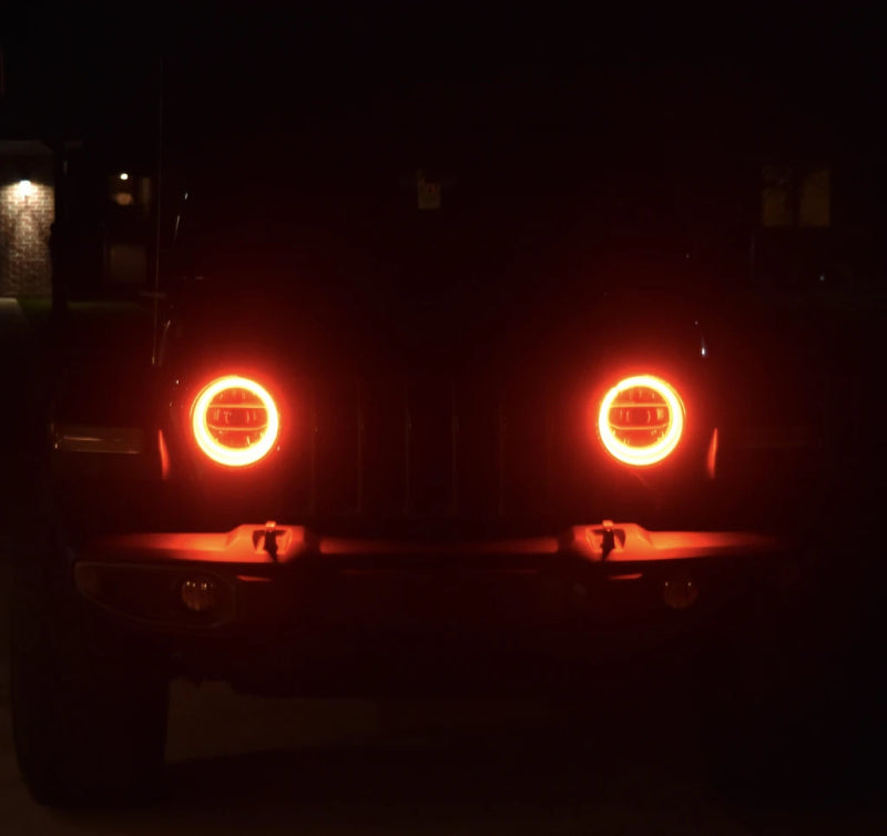 ORACLE Lighting Jeep Wrangler JL/Gladiator JT LED Surface Mount Headlight Halo Kit - 1214-004 - view 3