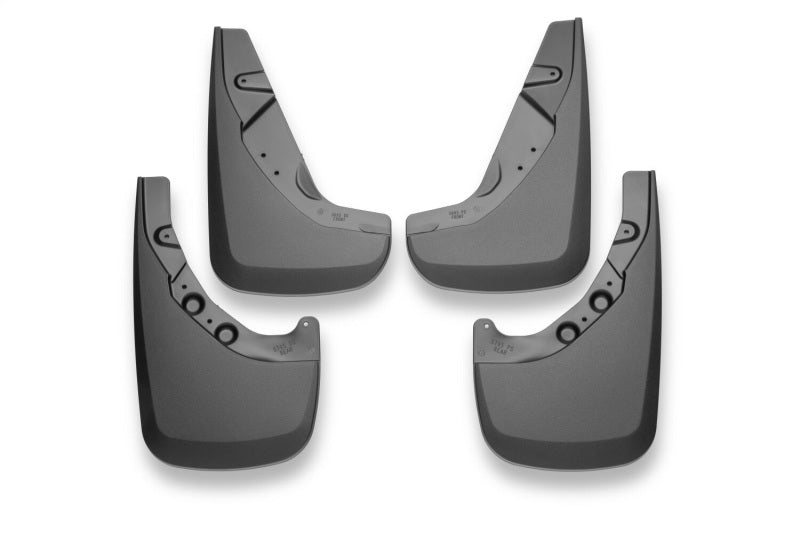 Husky Liners Custom-Molded Mud Guards - Toyota Tacoma - 2024 Toyota Tacoma CC/DC (w/Factory Flares) Front & Rear Mud Guards - Black (part 56956)