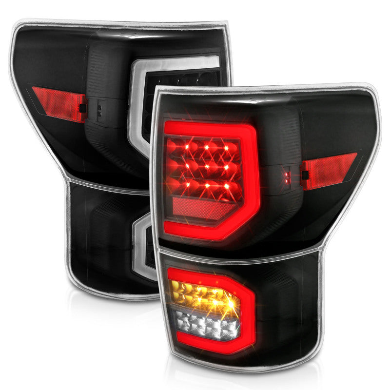 ANZO LED Plank Style Tail Lights, Black Housing, Clear Lens - 2007-2013 Toyota Tundra - ANZO part 311336 view 6
