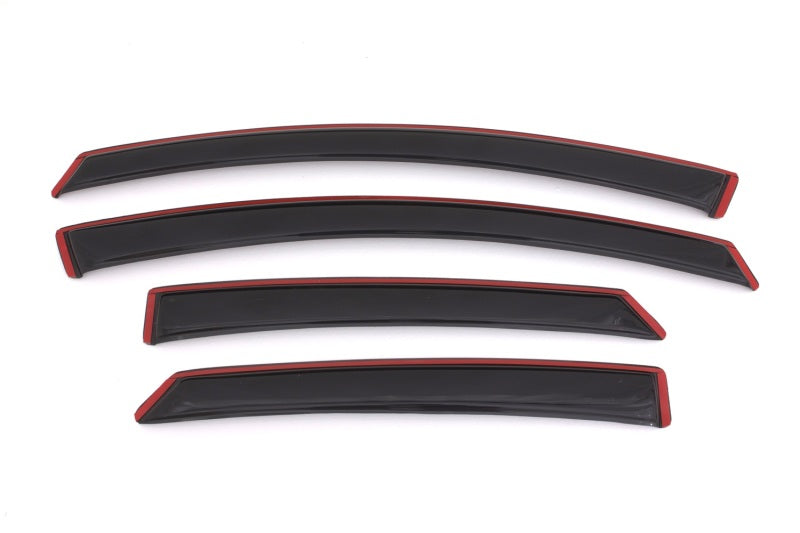 AVS Ventvisor In-Channel Front & Rear Window Deflectors 4pc for 2013-2018 Ford Fusion - Smoke