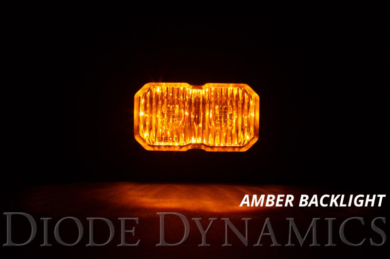 Diode Dynamics Stage Series 2 In LED Pod Pro - Yellow Flood Standard ABL (Pair) - DD6417P - view 4