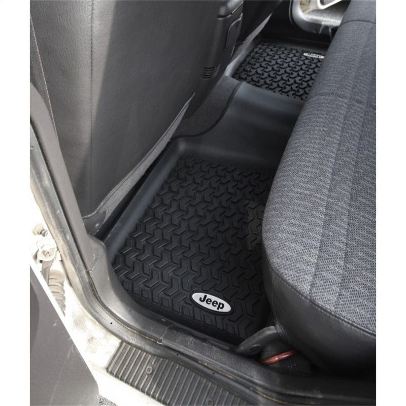 Rugged Ridge Floor Liners | 1984-2001 Jeep Logo Cherokee XJ 3