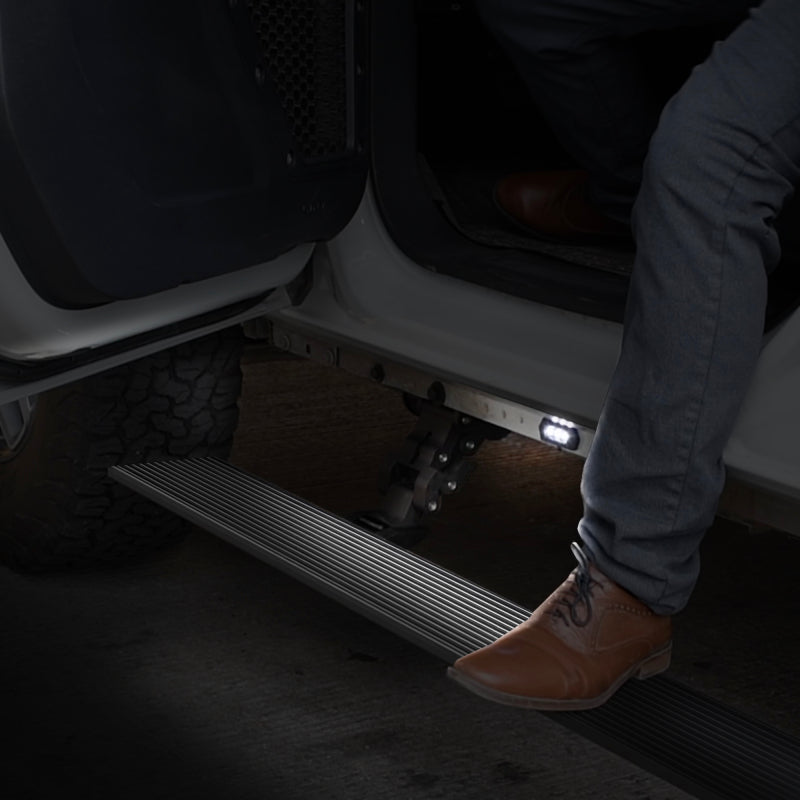 Go Rhino VoltStep Electric Running Boards, Textured Black - 2024 Toyota Tacoma Crew Cab - Go Rhino part 20443273PC view 4