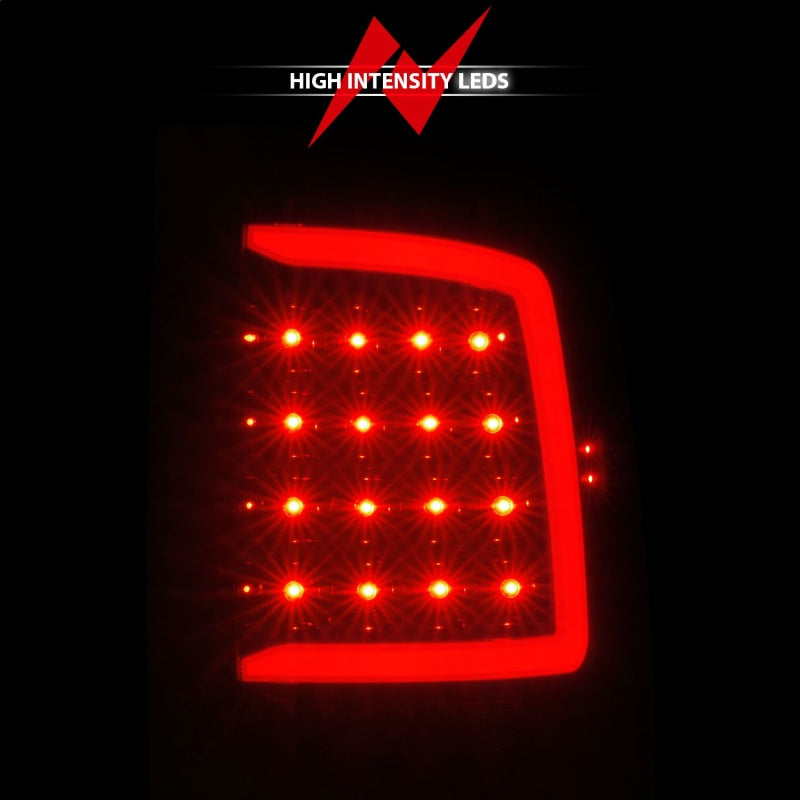 ANZO Full LED Sequential Tail Lights, Black Housing, Smoke Lens - 2009-2018 Ram 1500 - ANZO part 311453 view 6