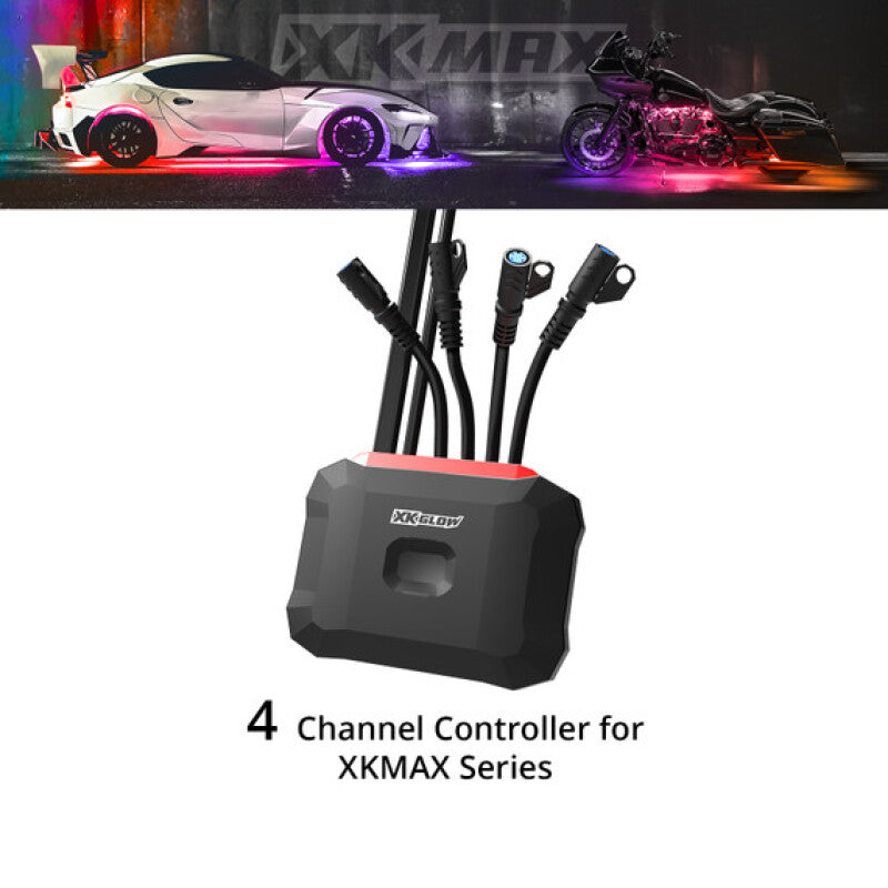 XKGLOW XKmax 4 Channel Controller + 5A Switch Harness - MX-CTL4-KIT