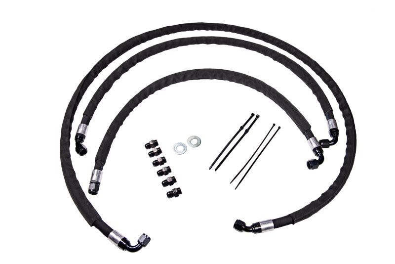 Fleece Performance Heavy Duty Transmission Cooler Lines - 2017-2019 Chevy/GMC 2500HD/3500HD 6.6L Duramax L5P - Fleece part FPE-TL-L5P-1719