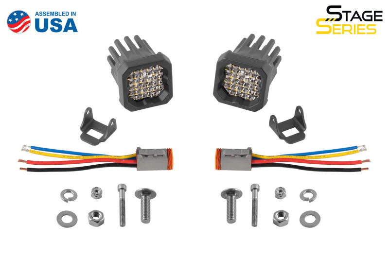 Diode Dynamics Stage Series C1R - White Flood Standard LED Pod (Pair) - DD7423P - view 2