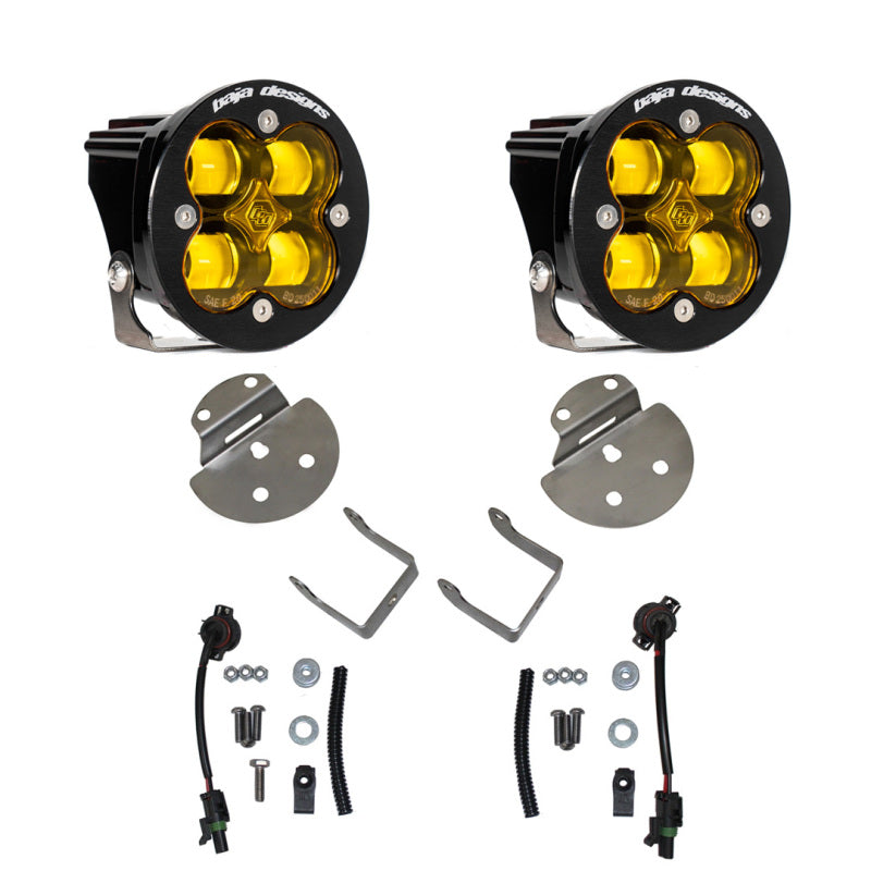 Baja Designs LED Light Kits - Chevy & GMC - 15-19 Canyon/Colorado Fog Light & Fog Pocket Kit - Amber (part 447715)
