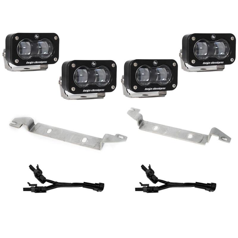 Baja Designs SAE & DOT Road-Legal LED Light Kits - Toyota - 2024+ Toyota S2 SAE OEM Fog Light Replacement Kit - Clear (part 448239)