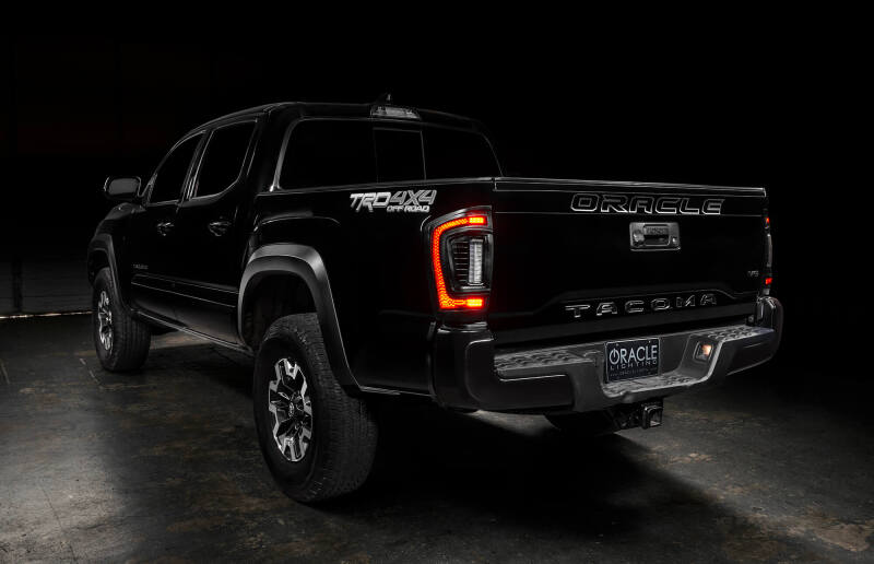 ORACLE Lighting 16-23 Gen 3 Toyota Tacoma Black Series Flush Style LED Tail Lights - 5911-504-T - view 7