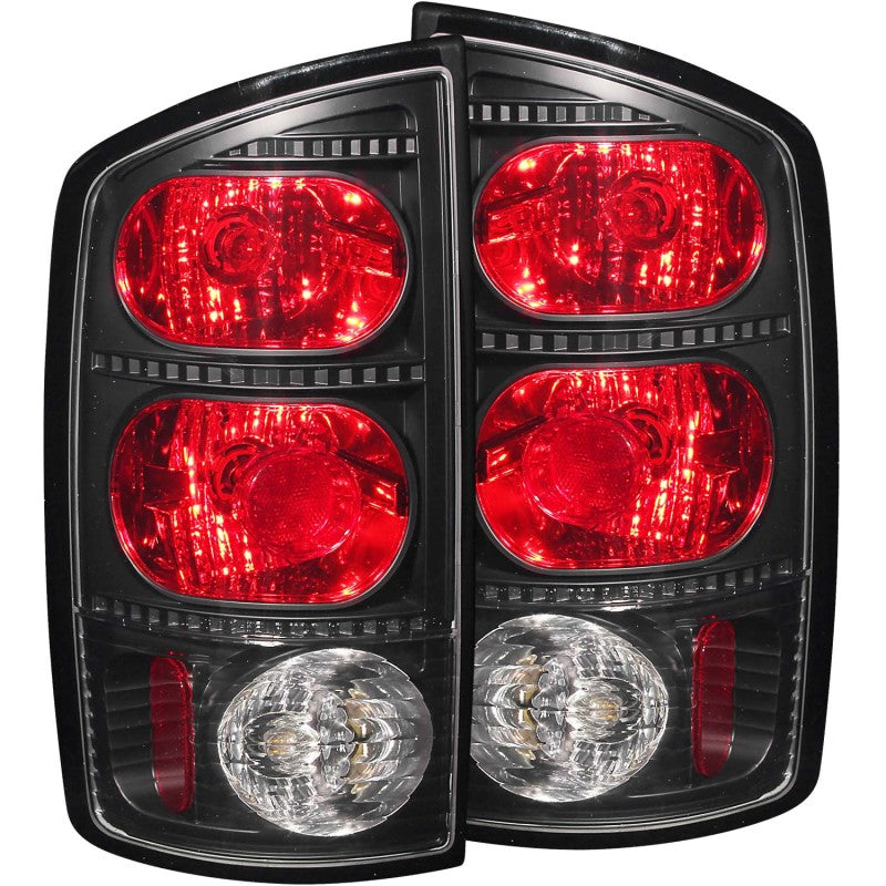 ANZO Euro Tail Lights, Black Housing, Smoke Lens - 2002-2006 Ram 1500, 2003-2006 Ram 2500/3500 - ANZO part 211169