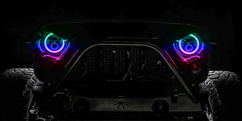 ORACLE Lighting 7in High Powered LED Headlights - Black Bezel - ColorSHIFT - BC1 - 5769-335 - view 4