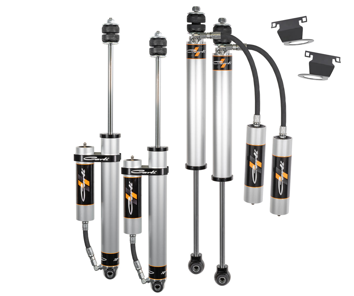 Carli-SPEC 2.0 Remote Reservoir Leveling Shock Package 2.5in Lift - 2014-2023 Ram 2500 4x4 Diesel - part AS-DLVLSPKG-CS20RR-A