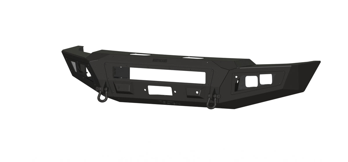 Bodyguard A2 Series Base Front Bumper for 2024-2026 Chevrolet Silverado 2500 HD / 3500 HD - Bare Metal